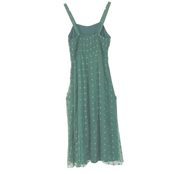 House of Harlow 1960 x Revolve 100% Silk Green Polka Dot Dress Size‎ Small - Picture 3 of 5
